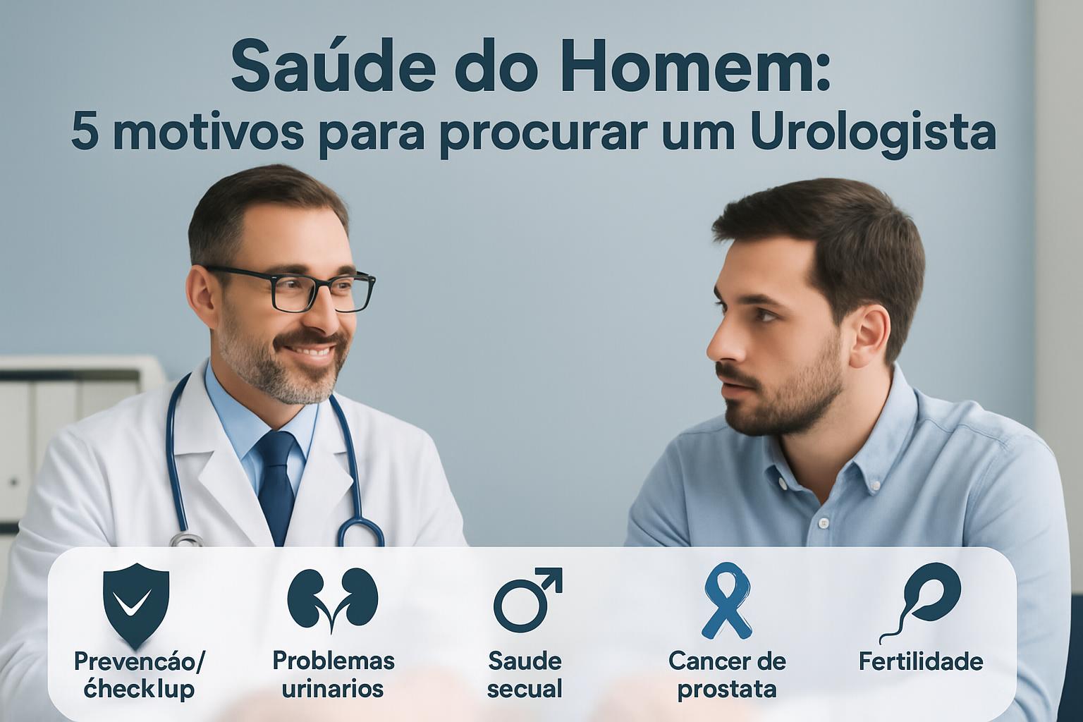 Saúde do Homem: 5 motivos para procurar um Urologista
