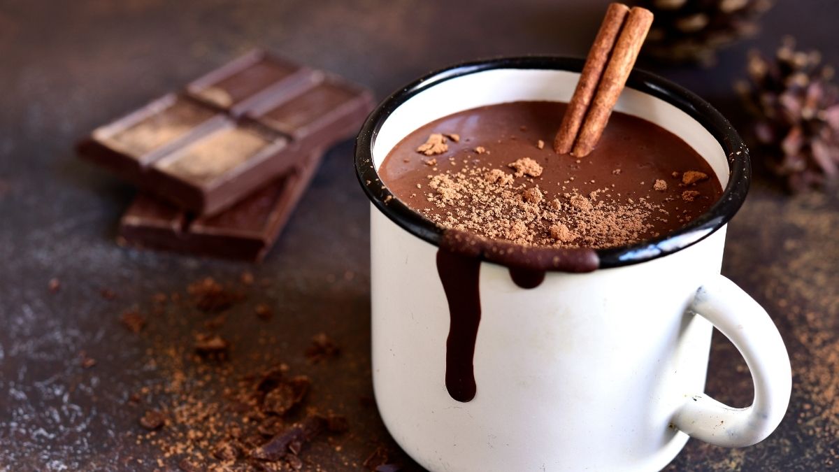 Chocolate quente para o inverno